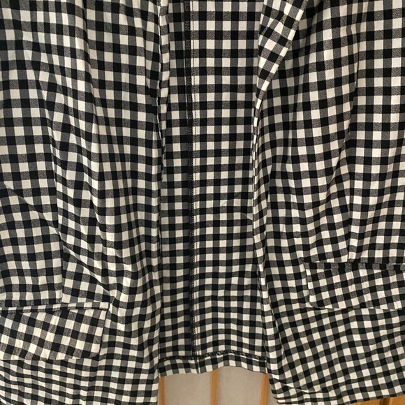 Maurices Buffalo Check Plaid Blazer Jacket Checkered  Black White Coat  Medium - Picture 2 of 5